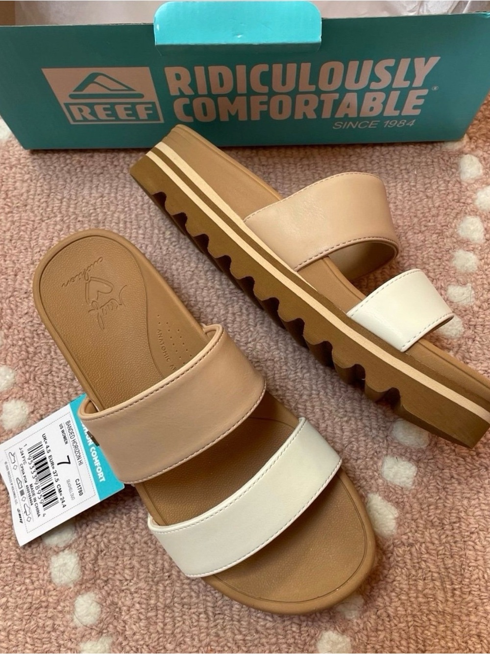 BNIB Reef Banded Horizon Hi Sandal